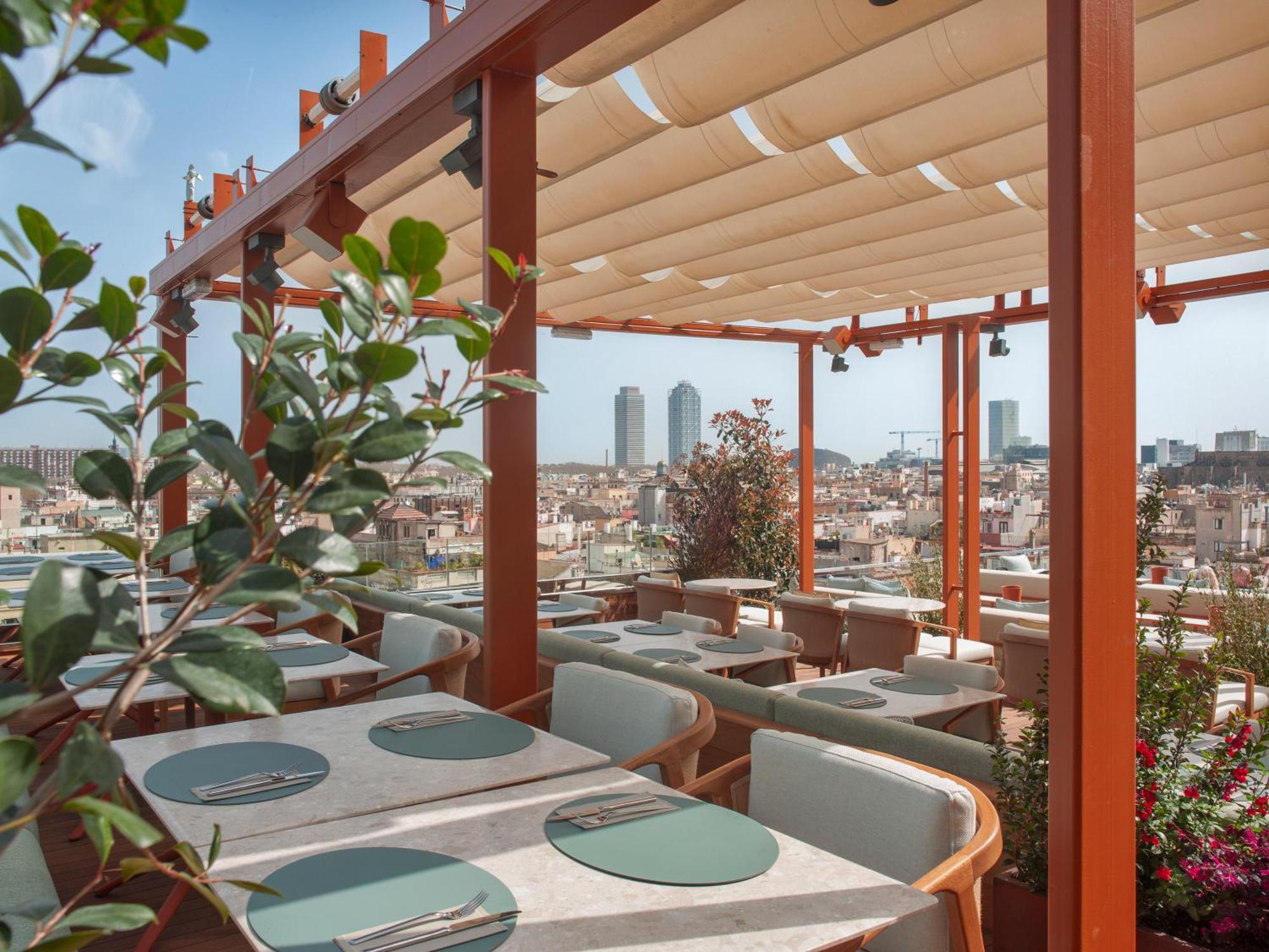 Grand Hotel Central, Small Luxury Hotels Barcelona Exterior foto The rooftop terrace